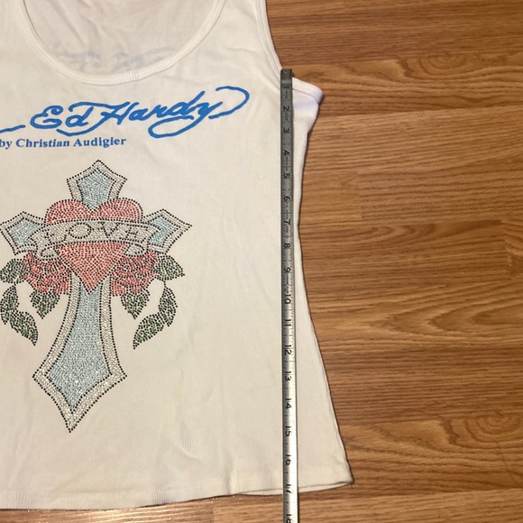 Ed Hardy tank top *STAINED* - Picture 7 of 8